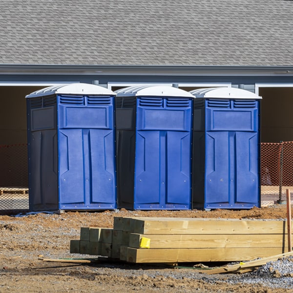 is there a specific order in which to place multiple portable toilets in Kingsland Texas